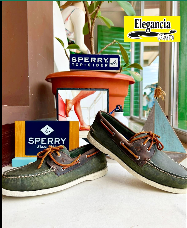 SPERRY TOP SIDER STS21716 OLIVE/BROWN